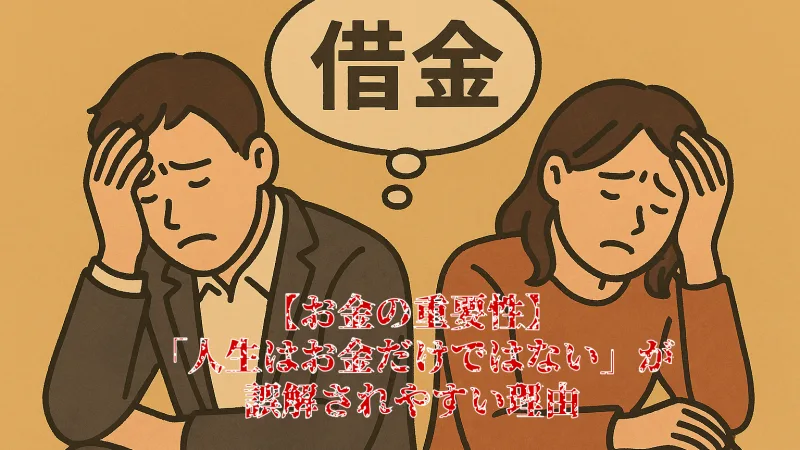 【お金の重要性】「人生はお金だけではない」が誤解されやすい理由