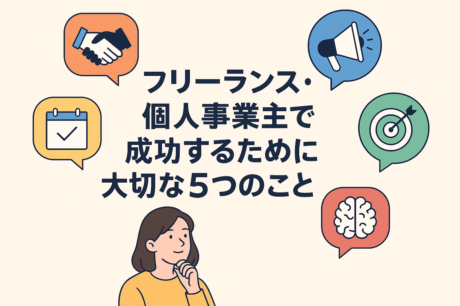 フリーランス・個人事業主で成功するために大切な5つのこと