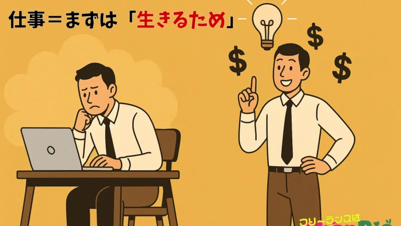 「仕事とは生きるため」をまず始めて、少しずつ「価値を生む楽しさ」を知ること