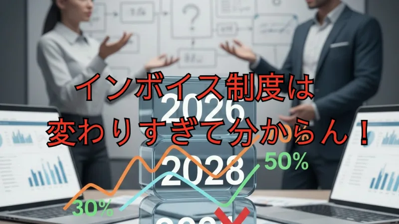 インボイス制度は変わりすぎて分からん！70%控除の新設と期間延長とは