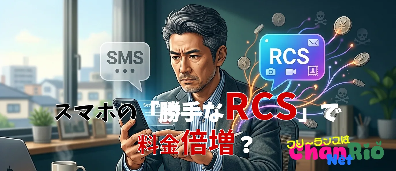 スマホの「勝手なRCS」で料金倍増？今すぐオフにすべき新機能の正体