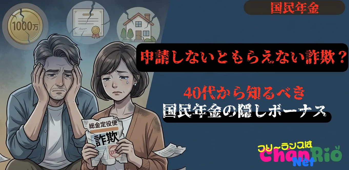 申請しないともらえない詐欺？40代から知る「国民年金の隠しボーナス」