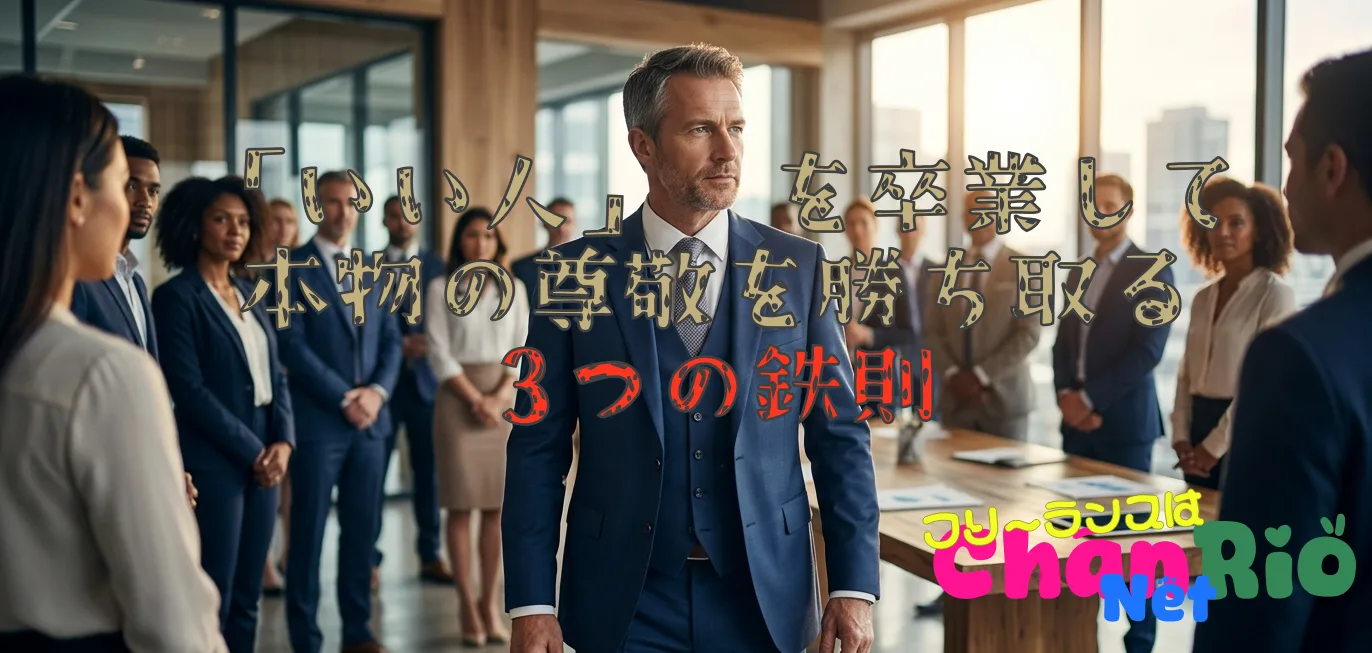 「いい人」を卒業して、本物の尊敬を勝ち取る3つの鉄則