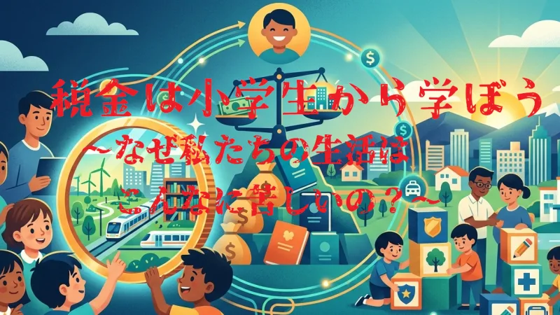 税金は小学生のうちから学ぼう！～なぜ私たちの生活はこんなに苦しいの？～