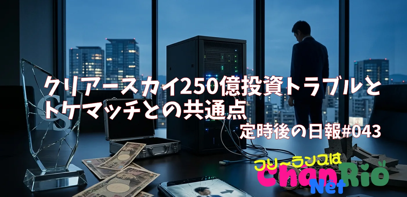 クリアースカイ250億投資トラブルとトケマッチとの共通点 #043