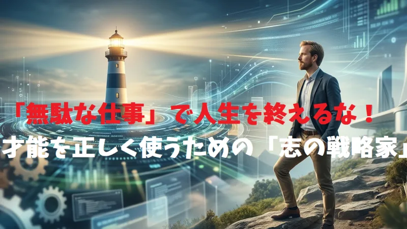 「無駄な仕事」で人生を終えるな！才能を正しく使うための「志の戦略家」