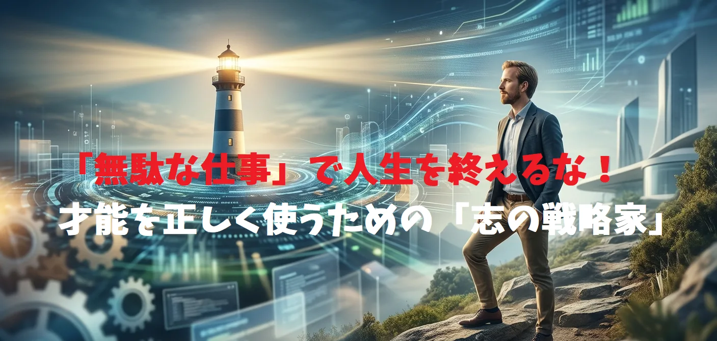 「無駄な仕事」で人生を終えるな！才能を正しく使うための「志の戦略家」