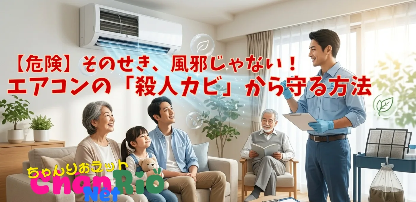 【危険】そのせき、風邪じゃない！エアコンの「殺人カビ」から守る方法