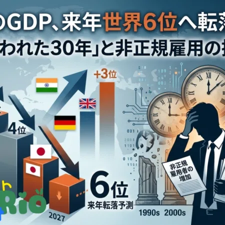 【緊急考察】日本GDPが世界6位へ！転落する私たちが生き残るためには